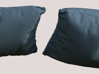 2 Pillow Set Pack 3D model