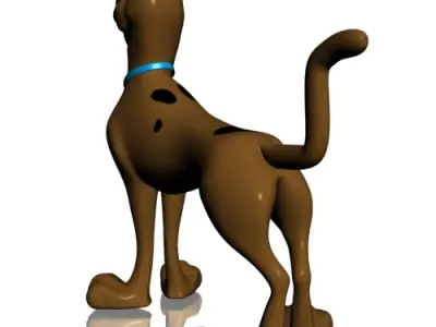 Scooby-doo 3D RIGGED Low-poly 3D model