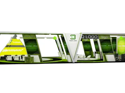  Booth Exhibition Stand a572b  3D model