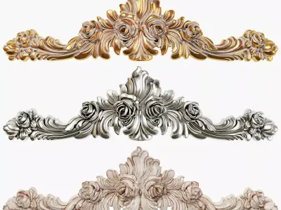 Classic carved 215 3D model