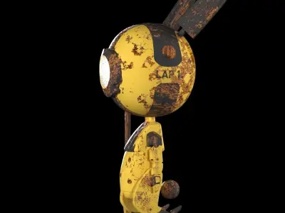 Little Bot Bunny 3D model