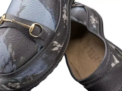 Italian painted leather loafers Low-poly 3D model