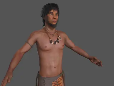 hominid Low-poly 3D model