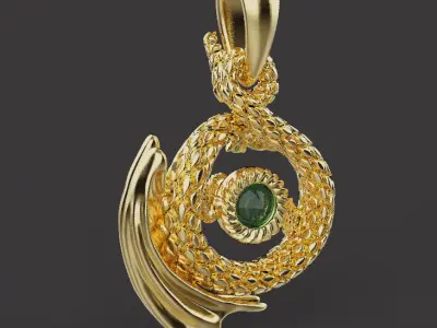 Dragon Pendant 53850 3D print model