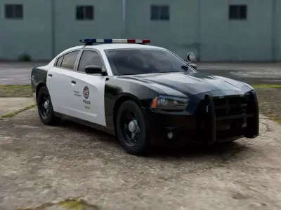 Police Car Dodge Charger LAPD 2011-2014 3D model