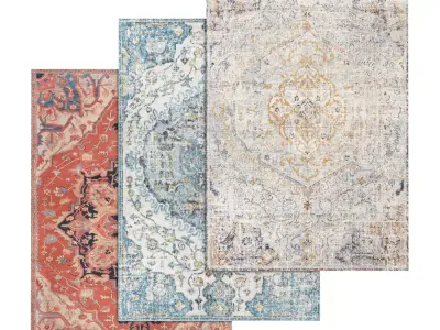 Rug Set 1341 3D model