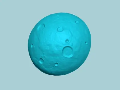 Halloween Molding A05 Moon - Chocolate Silicone Mold 3D print model