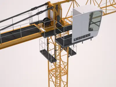 Tower Crane Liebherr EC-B 3D model