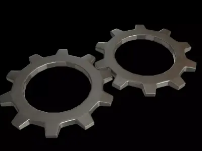 Simple gear 3D model