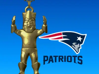 NFL - Necklaces New England Patriots - Hanging Figurine 3D print model