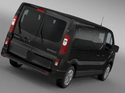 Renault Trafic Minibus L2H1 2017 3D model