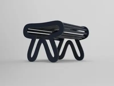 Fly Stool Low-poly 3D model