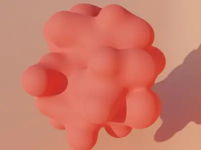 Abstract blob v2 3D model
