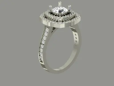 Ladies ring 3D model 3D print model