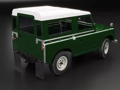 Land Rover Series II Low-poly 3D model