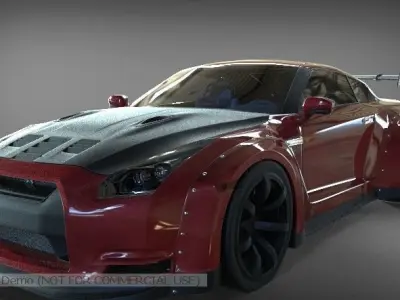 Nissan GTR 3D model