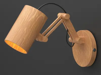 Decorative bra lamp 3D model