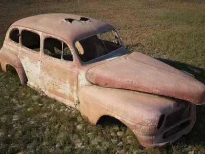 FREE HD PHOTOSCANNED RUSTING CAR Free 3D model