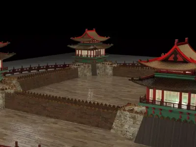 Chinese castle 3D model order