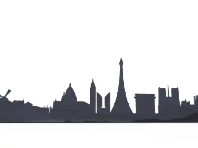 City pattern Circuit 3D model