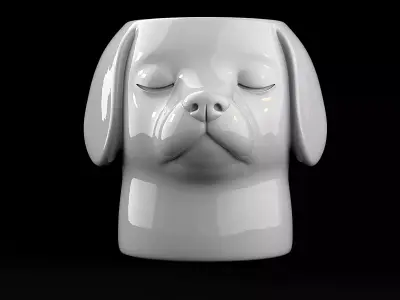 Dog Vase 3D print model