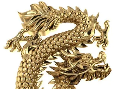 dragon china asia  3D print model