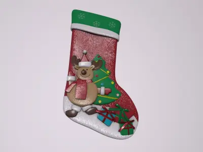 Christmas Decor Hanging Sock A 3D model