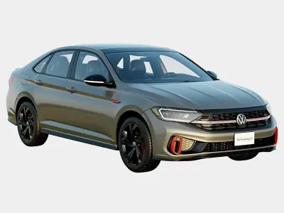 Volkswagen Jetta GLI 2024 Autobahn Spec Low-poly 3D model