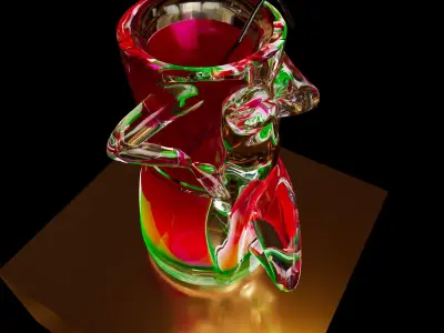 Woman Like Glass Vase 3D print model
