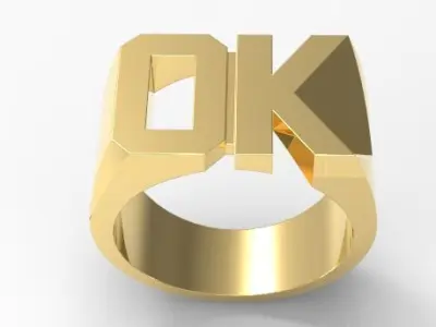 Ok men ring 3D print model