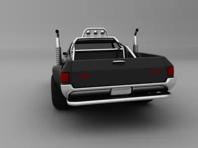 Truck based Chevrolet El camino 1970 3D model
