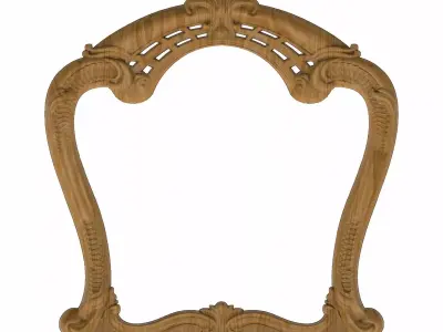 Carved picture frame STL 3D model 116
