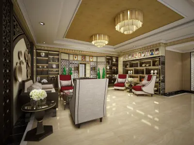 Lobby Embassy 2 3D model