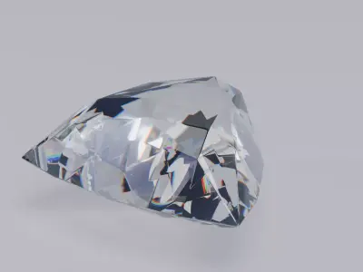 Triangle Diamond Ideal Cut 3D model