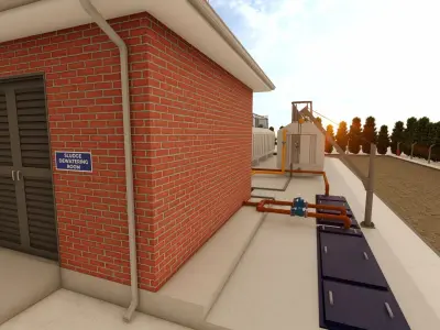 PACKAGE SEWAGE TREATMENT PLANT 3D model