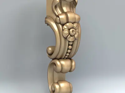 Furniture leg 013 3D model