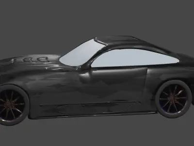 mercedes benz amg gt black 3D print model