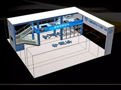 Exhibition - Area - 15X15-3DMAX2012-01 3D model