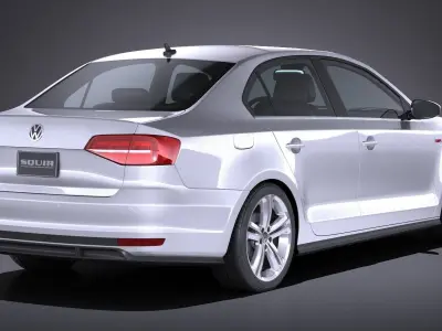 Volkswagen Jetta GLI 2017 USA 3D model