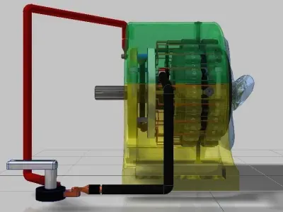Magnetic Pulse Engine Prototype Design 3D model