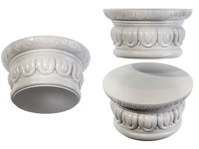 Classic capital 10 3D model