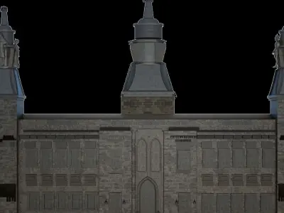gothic castle 3D model