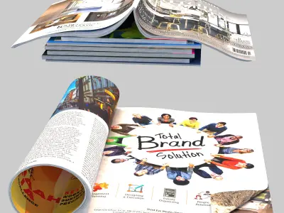 Magazines stack 3D model