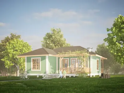 045Countryhouse Low-poly 3D model