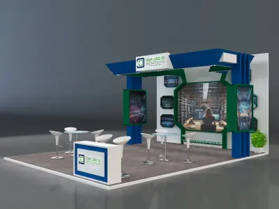 Booth Exhibition Stand a231 3D model