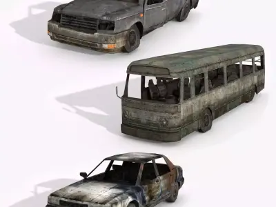 Large Collection of Junkyard Vol 3 in  1 3D Model Pack