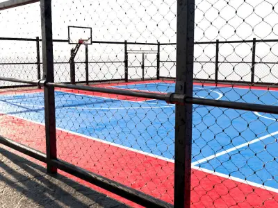 Basketball Court 3D model 2