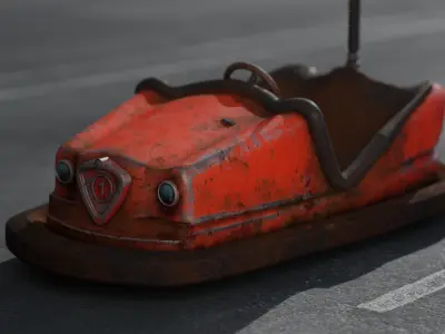 Old Bumper car 3D model