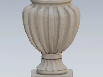 Garden urn planter33 3D model