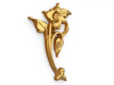 Classic carved decor ornament 499  3D print model